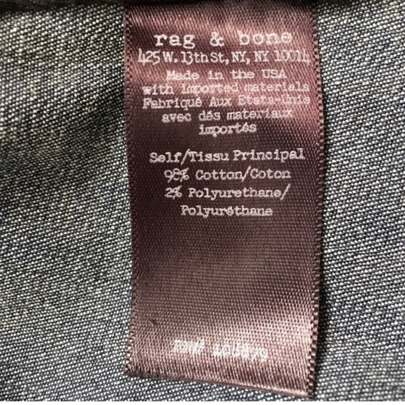 EUC Rag & Bone Siggy Mini Skirt Denim - Picture 5 of 6